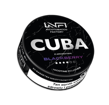 Woreczki Nikot. CUBA Black 20mg/g - Blackberry