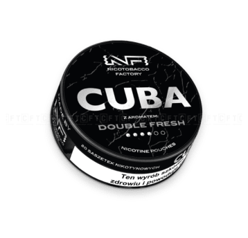 Woreczki Nikot. CUBA Black 20mg/g - Double Fresh