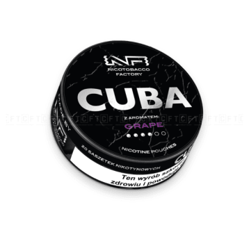 Woreczki Nikot. CUBA Black 20mg/g - Grape