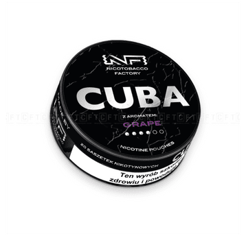 Woreczki Nikot. CUBA Black 20mg/g - Grape