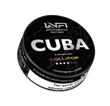 Woreczki Nikot. CUBA Black 20mg/g - Lollipop