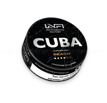 Woreczki Nikot. CUBA Black 20mg/g - Peach