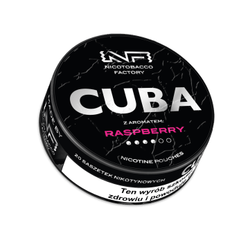 Woreczki Nikot. CUBA Black 20mg/g - Raspberry