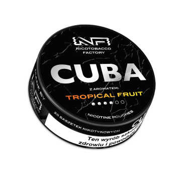 Woreczki Nikot. CUBA Black 20mg/g - Tropical Fruit