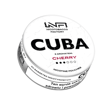 Woreczki Nikot. CUBA White 16mg/g - Cherry