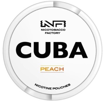 Woreczki Nikot. CUBA White 16mg/g - Peach