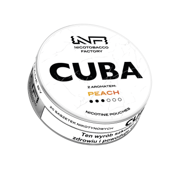 Woreczki Nikot. CUBA White 16mg/g - Peach