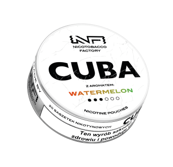 Woreczki Nikot. CUBA White 16mg/g - Watermelon